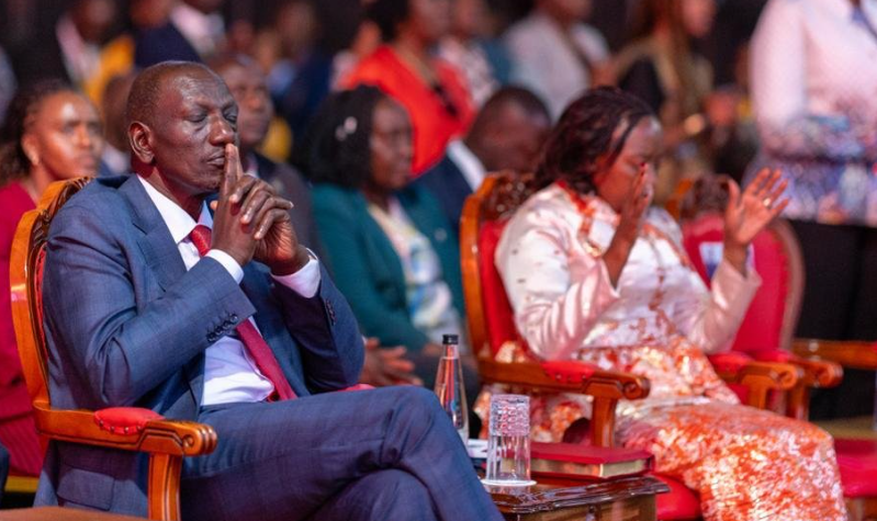 President William Ruto and Mama Rachel Ruto at Rhema Feast